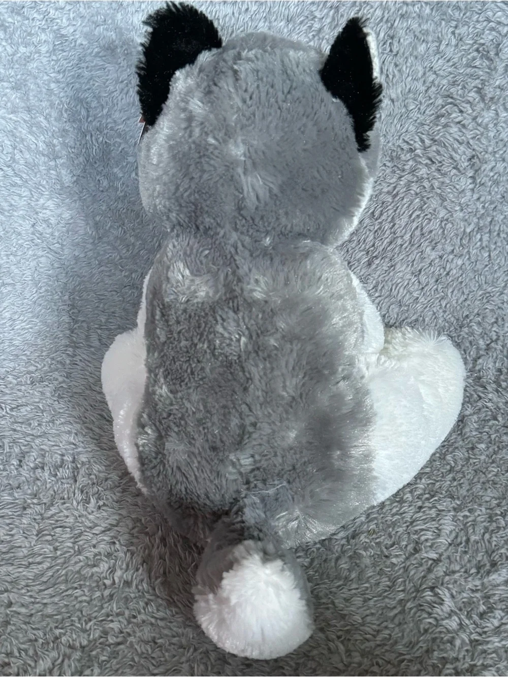 Aurora Husky Dog Plush 13” Wolf Stuffed Animal Gray White Soft Toy Blue Eyes